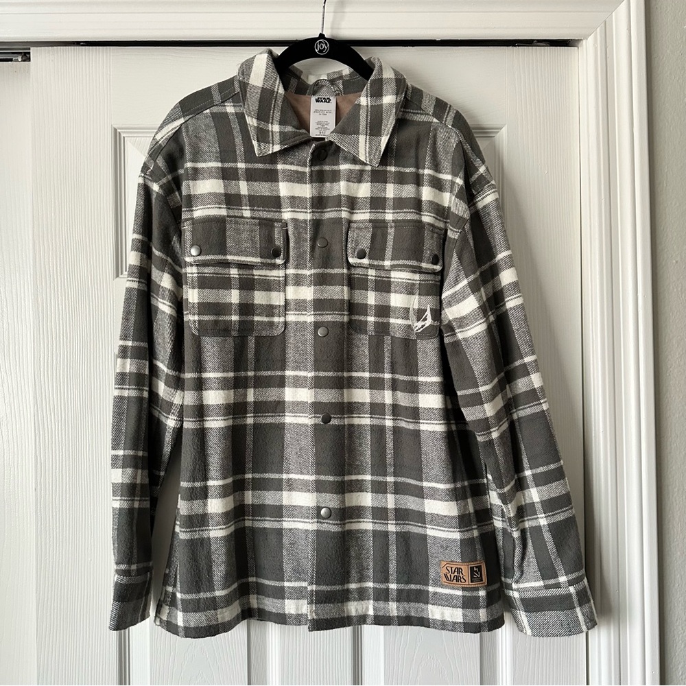 Star Wars Mandalorian Mudhorn Clan Plaid Shirt Jacket